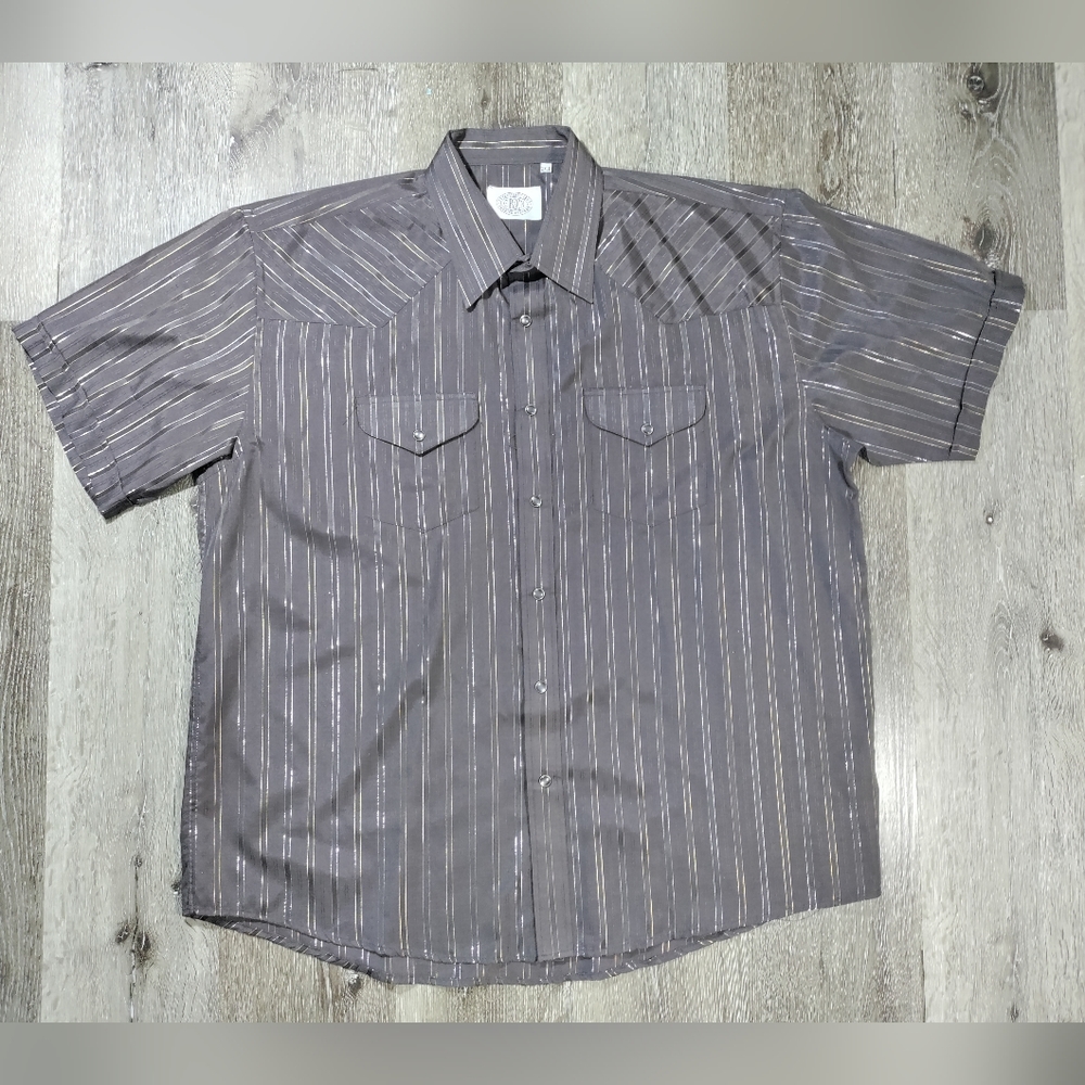 Gibson Mens Western Shirt Pearl Snap 2XLT